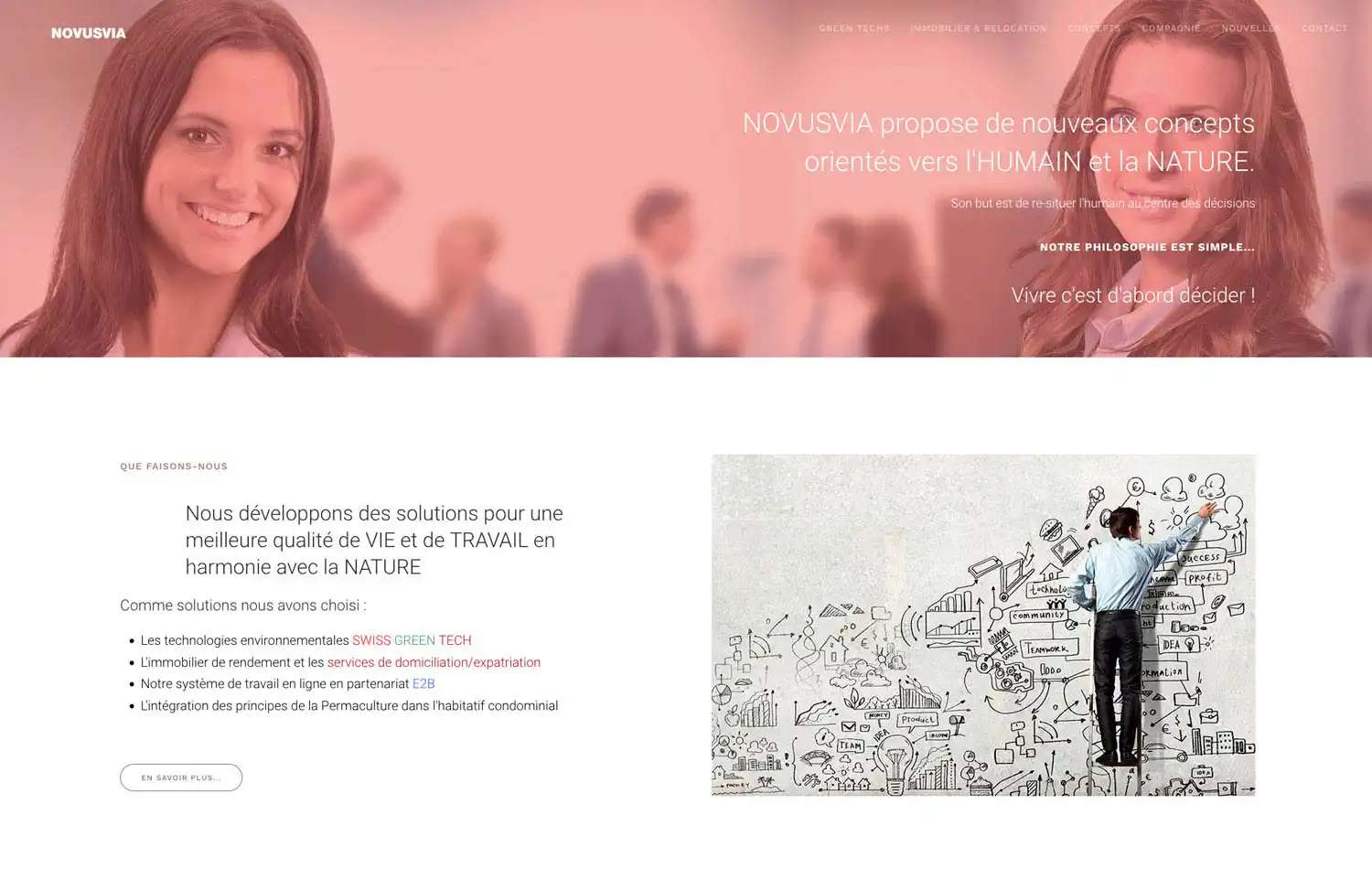 site web novusvia.ch